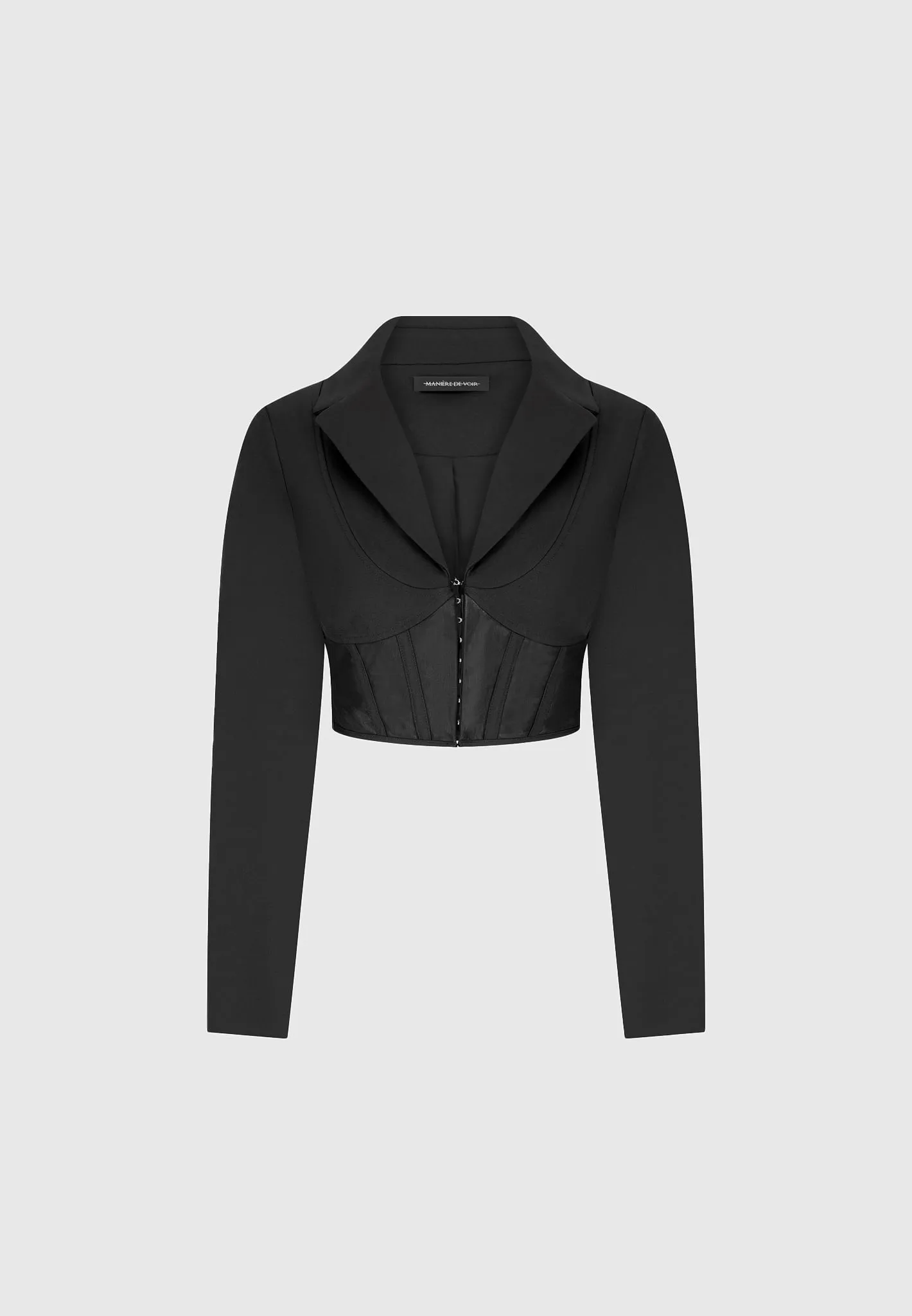 Blazer with Mesh Corset - Black sold by Maniere De Voir product image thumbnail 2