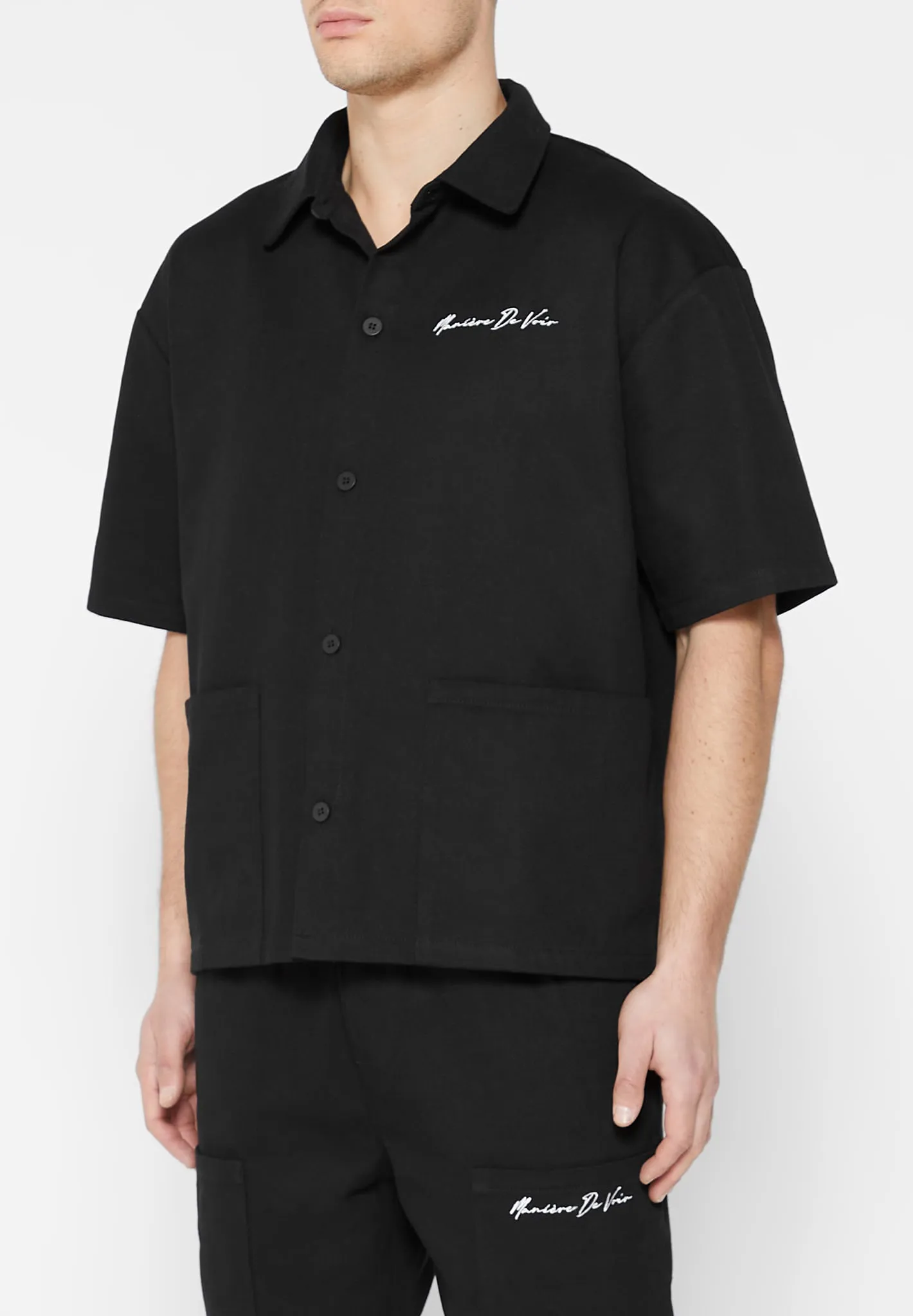 Eiffel Twill Shirt - Black sold by Maniere De Voir product image thumbnail 5