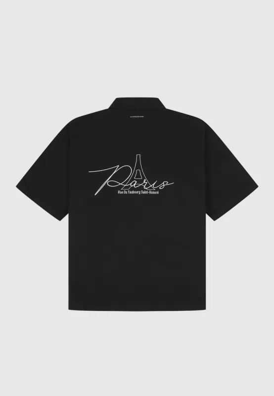 Eiffel Twill Shirt - Black sold by Maniere De Voir