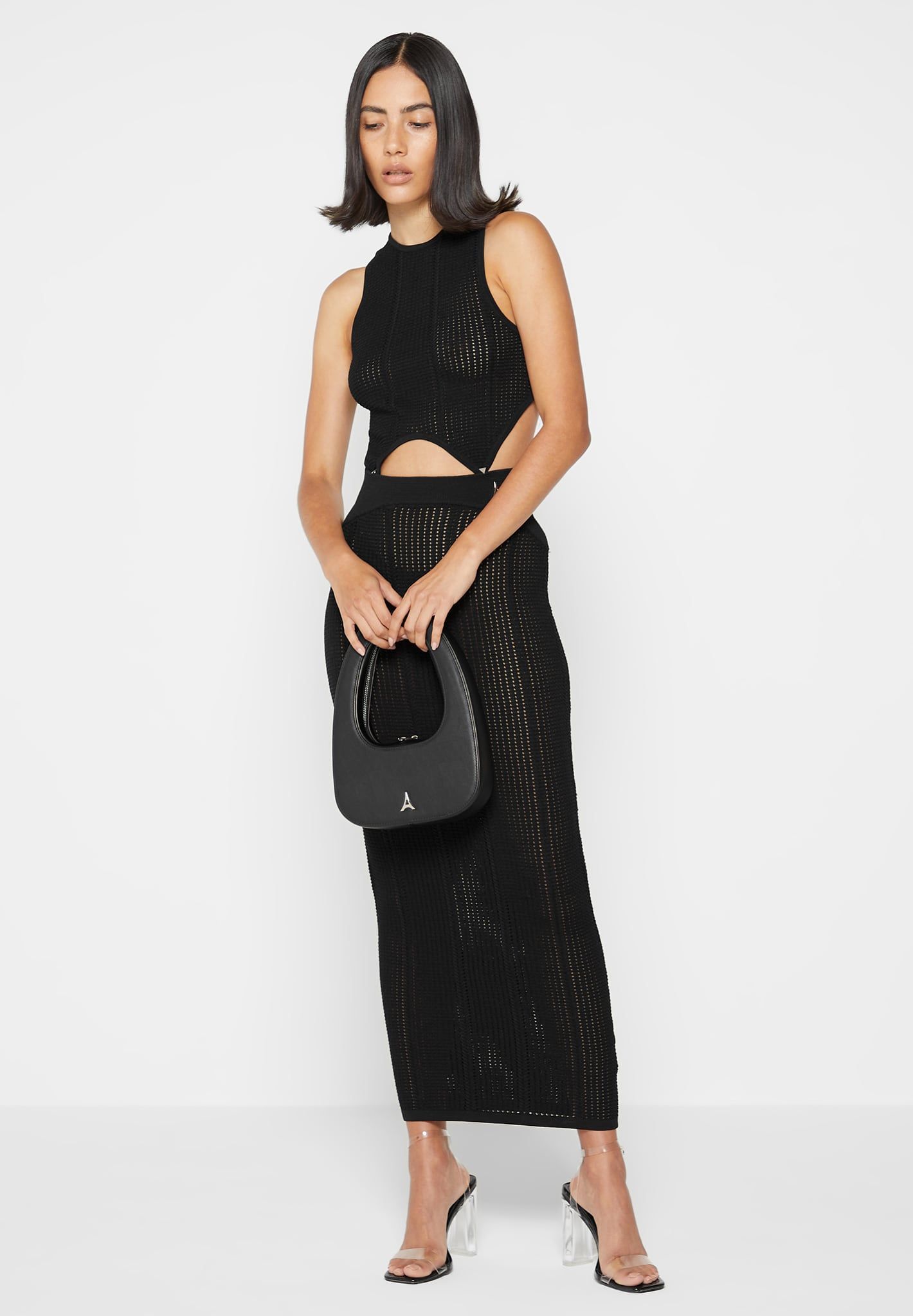 Structured Handbag - Black sold by Maniere De Voir product image thumbnail 2