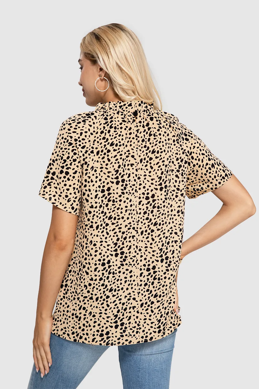 Leopard print Trendy Blouse sold by Amoretu product image thumbnail 3