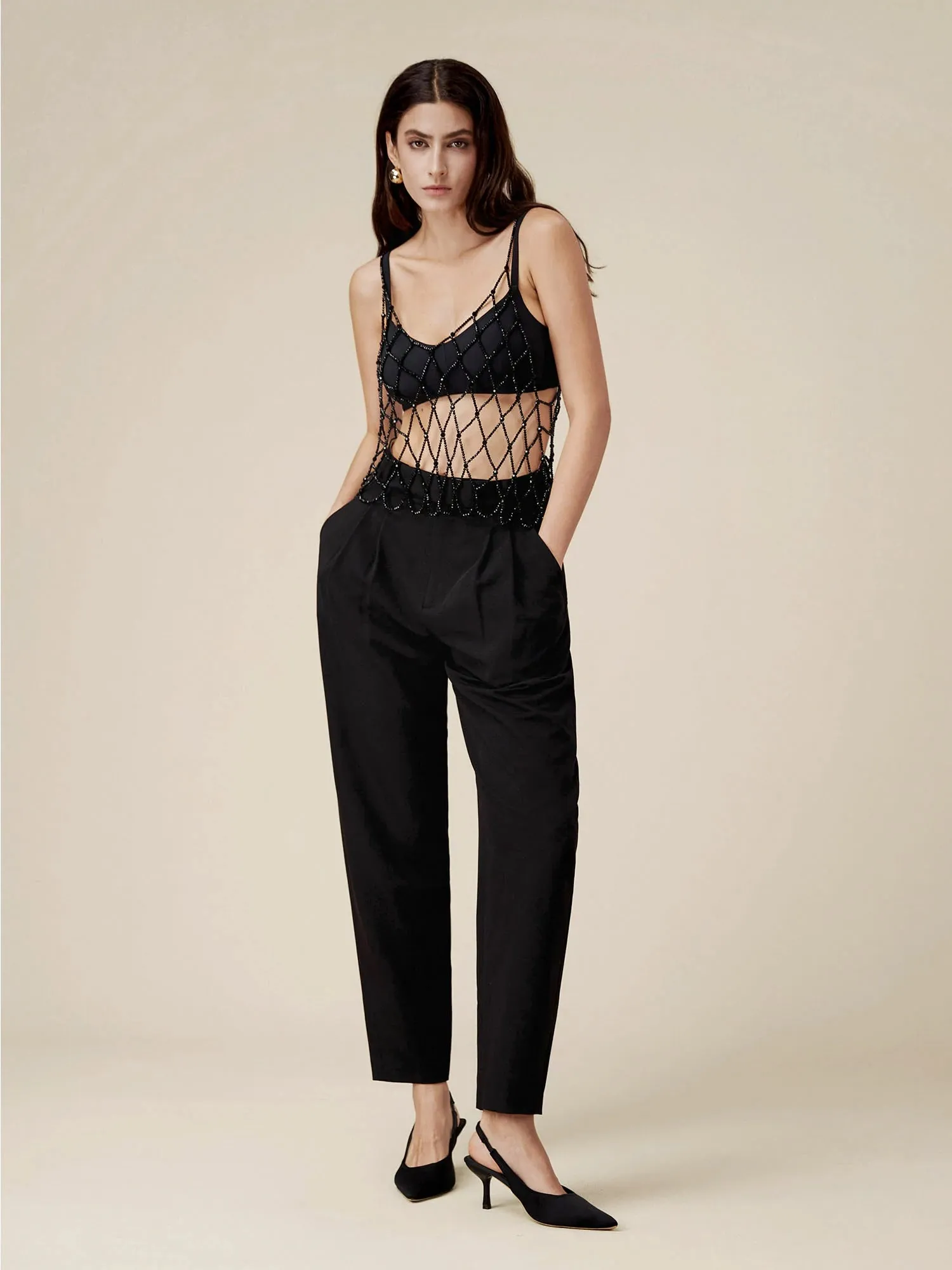 Amoretu Handmade Beaded Camisole Top sold by Amoretu product image thumbnail 4