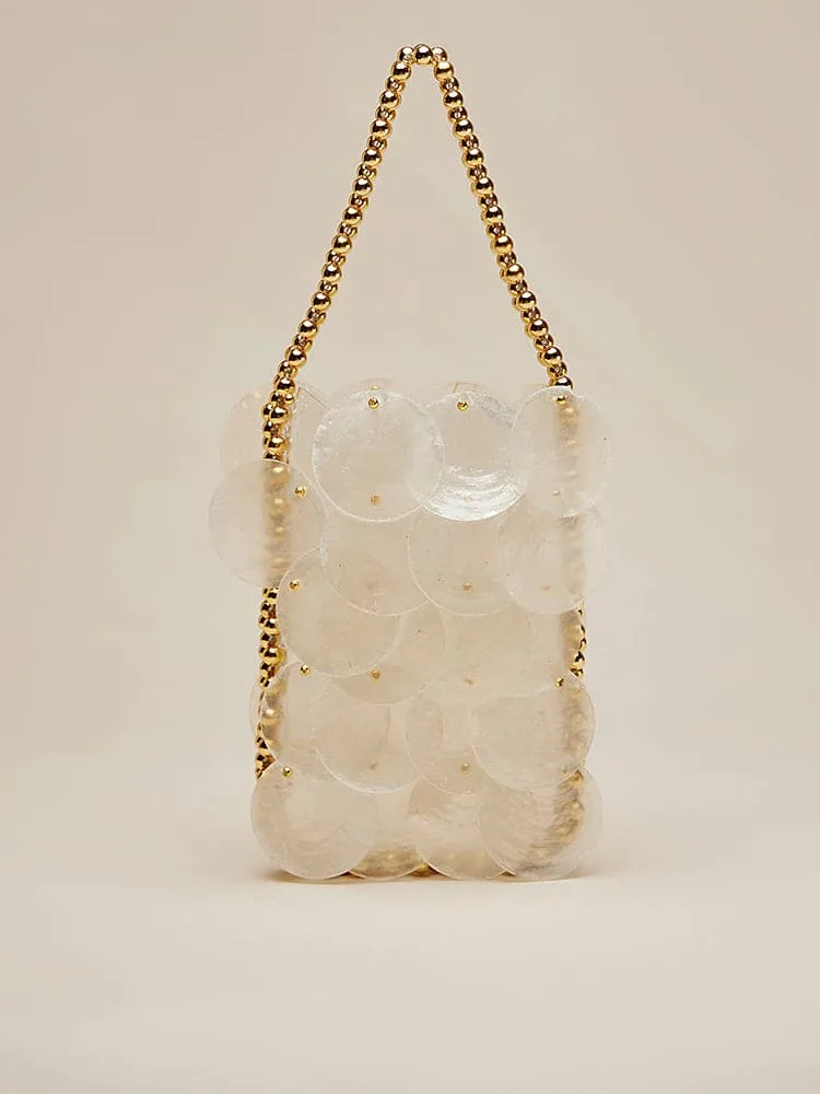 Handmade Woven Shell Handbag sold by Amoretu