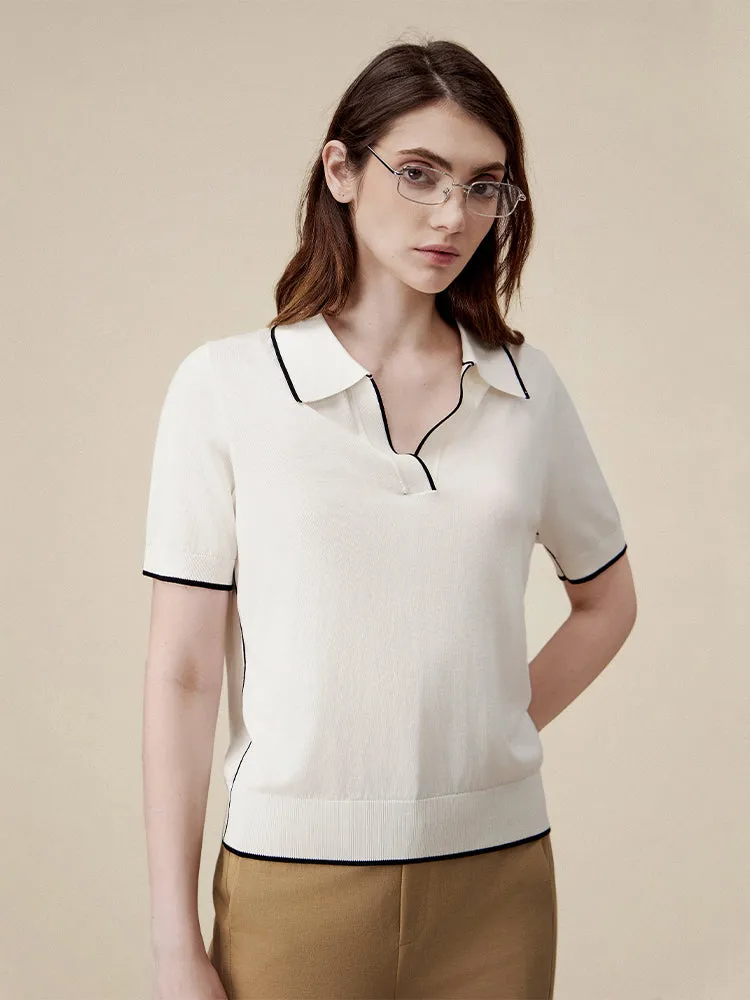 Amoretu 85.1% Lyocell Polo Top Cotton Linen Pencil Pants 2 Piece Set sold by Amoretu product image thumbnail 4