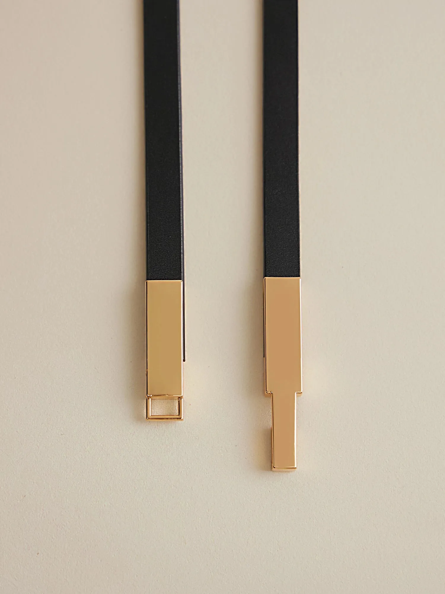 Amoretu Women's Leather Adjustable Vintage Thin Waist Belt With Gold Buckle sold by Amoretu product image thumbnail 3