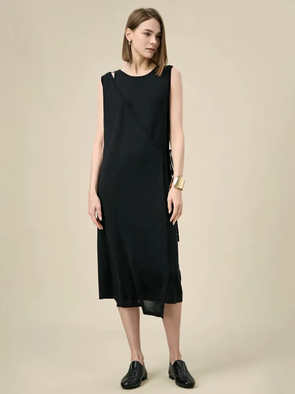 Amoretu Lyocell Faux Two-Piece Sleeveless Maxi Dress sold by Amoretu