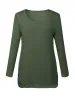 Modal Plain Long Sleeve T Shirts sold by Amoretu