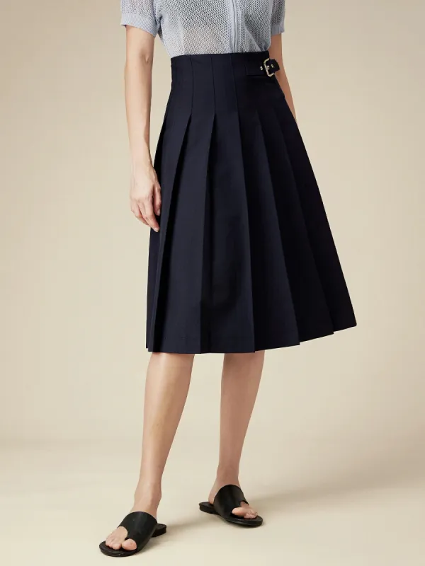 Amoretu Cotton High Waist Pleated Skirt sold by Amoretu