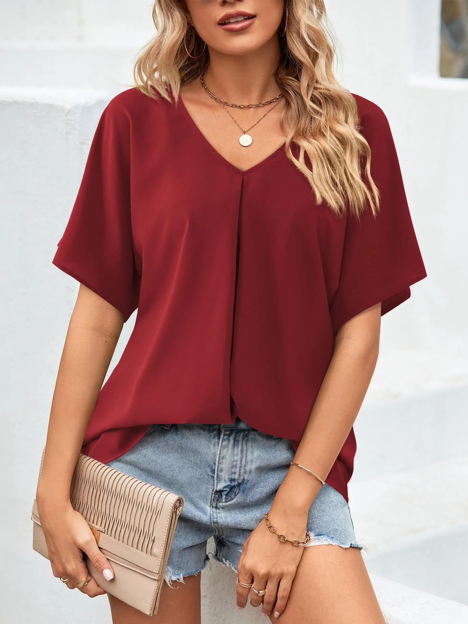 Casual Chiffon Blouse Sale sold by Amoretu product image thumbnail 3