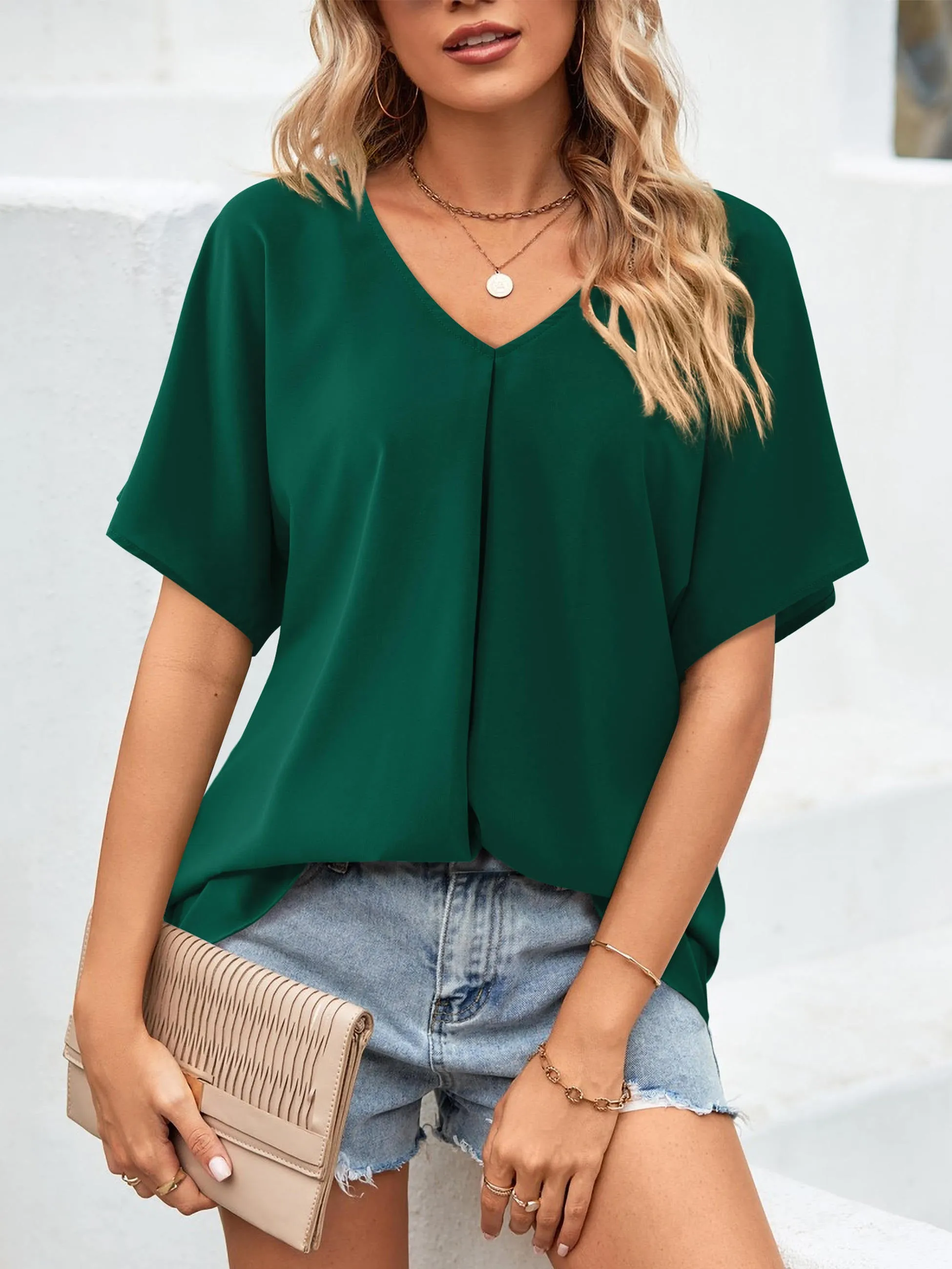 Casual Chiffon Blouse Sale sold by Amoretu product image thumbnail 2