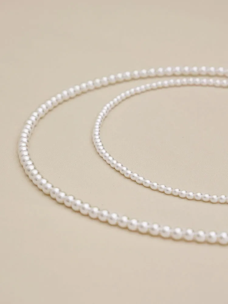Amoretu Vintage Faux Pearl Double Layers Necklace sold by Amoretu product image thumbnail 5