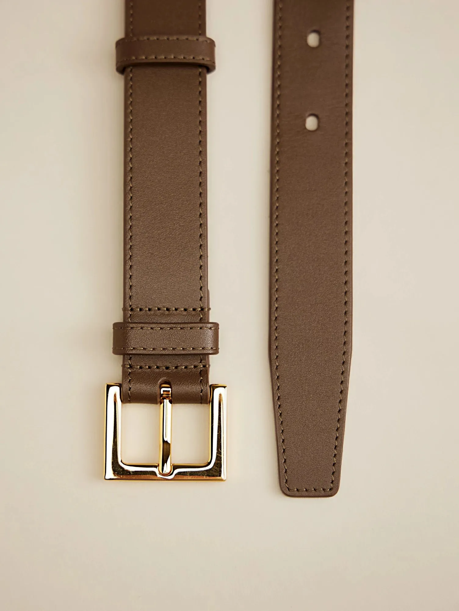 Amoretu Women's Adjustable Cowhide Gold Buckle Square Belt sold by Amoretu product image thumbnail 5