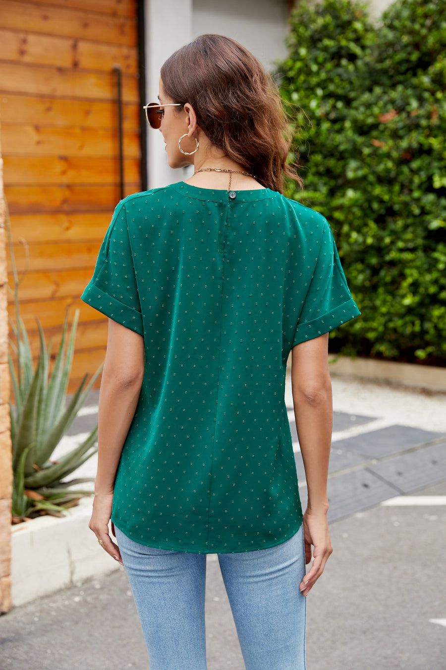 Swiss Dots Chiffon Summer Blouse Sale sold by Amoretu product image thumbnail 3