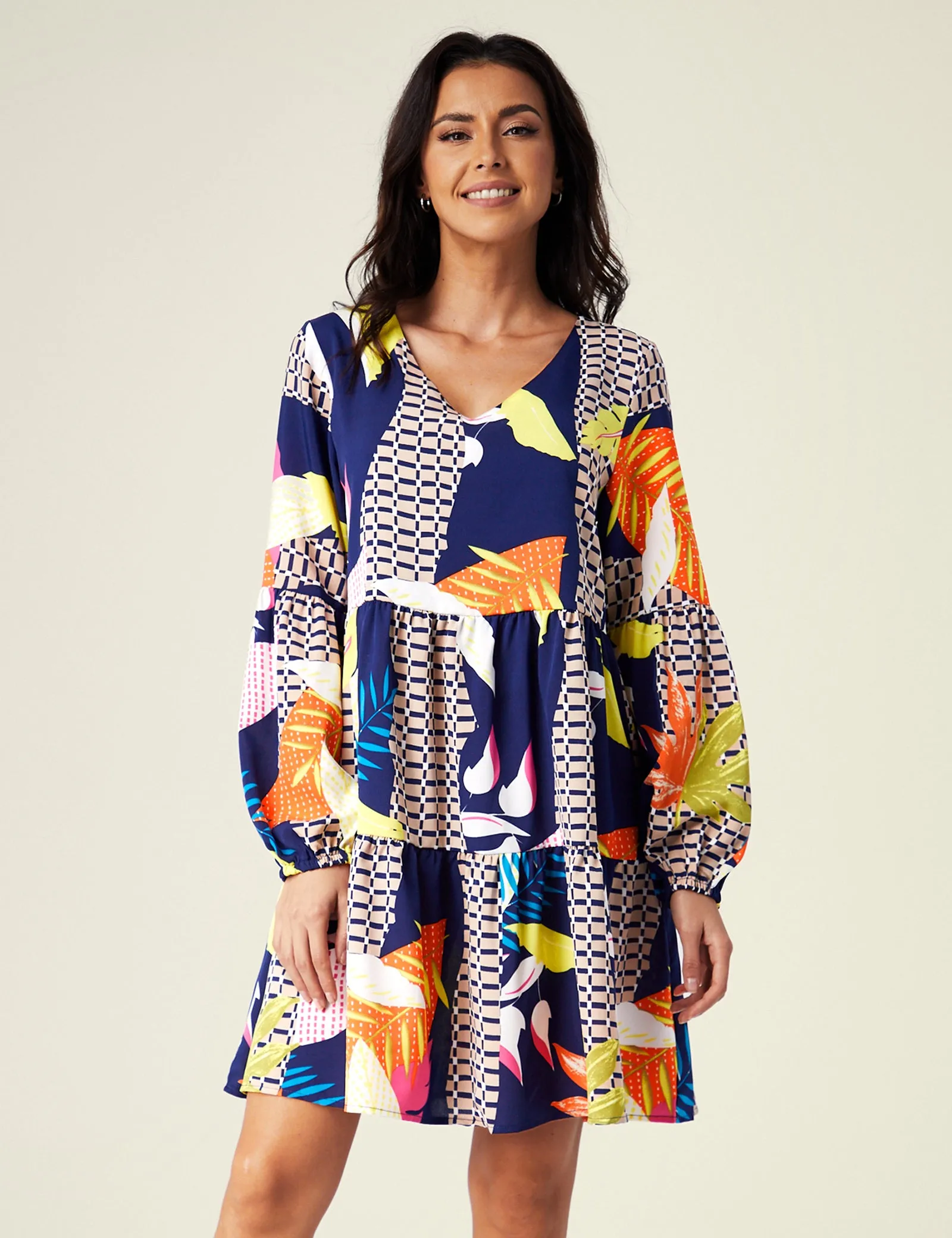 Rainfall -Floral Print Dress sold by Amoretu