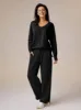 Amoretu Womens V Neck Tops Shirts Dropped Shoulder Long Sleeve Casual Sweatshirt sold by Amoretu