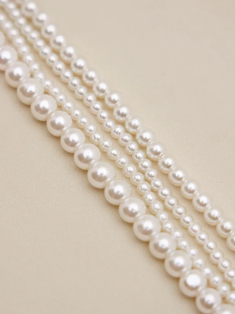 Amoretu Vintage Multi-Strand Faux Pearl Luxury Necklace sold by Amoretu product image thumbnail 5
