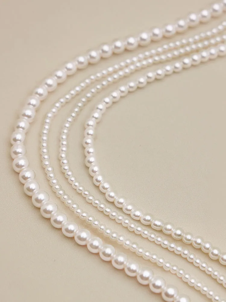 Amoretu Vintage Multi-Strand Faux Pearl Luxury Necklace sold by Amoretu product image thumbnail 4
