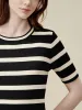 Amoretu Lyocell Striped Knit Top sold by Amoretu