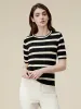 Amoretu Lyocell Striped Knit Top sold by Amoretu
