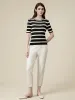 Amoretu Lyocell Striped Knit Top sold by Amoretu