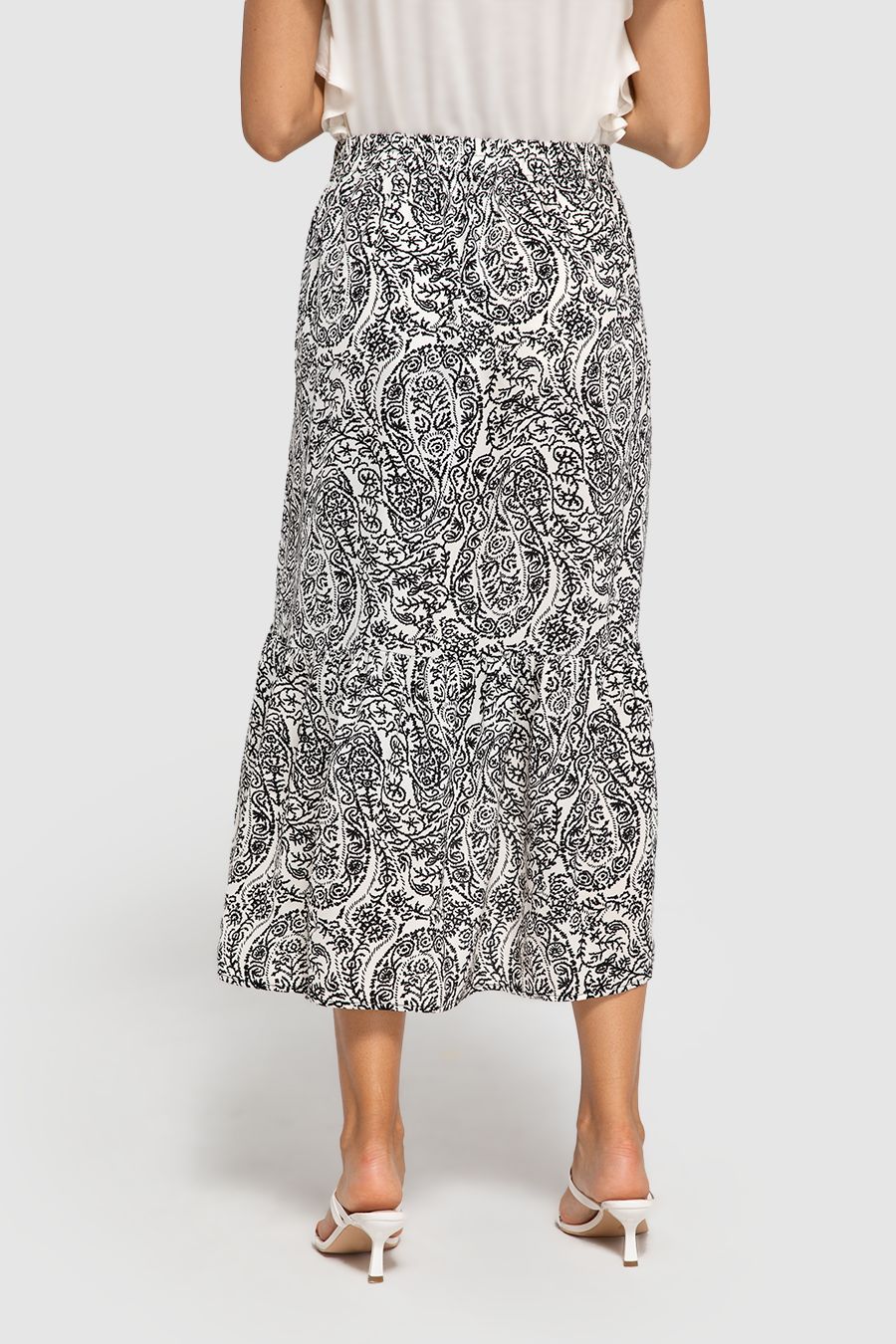 High-low Split Flowy Maxi Skirt sale sold by Amoretu product image thumbnail 4