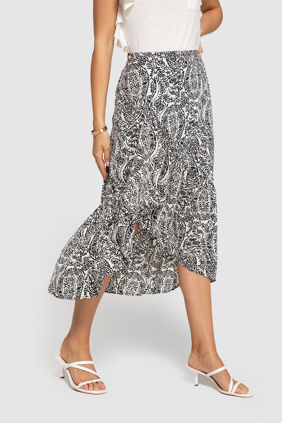 High-low Split Flowy Maxi Skirt sale sold by Amoretu