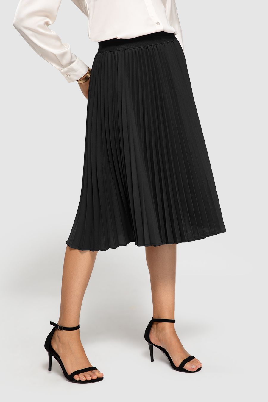 A-Line Pleated Daily Skirt sale sold by Amoretu product image thumbnail 2