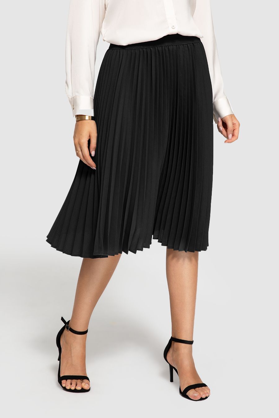 A-Line Pleated Daily Skirt sale sold by Amoretu