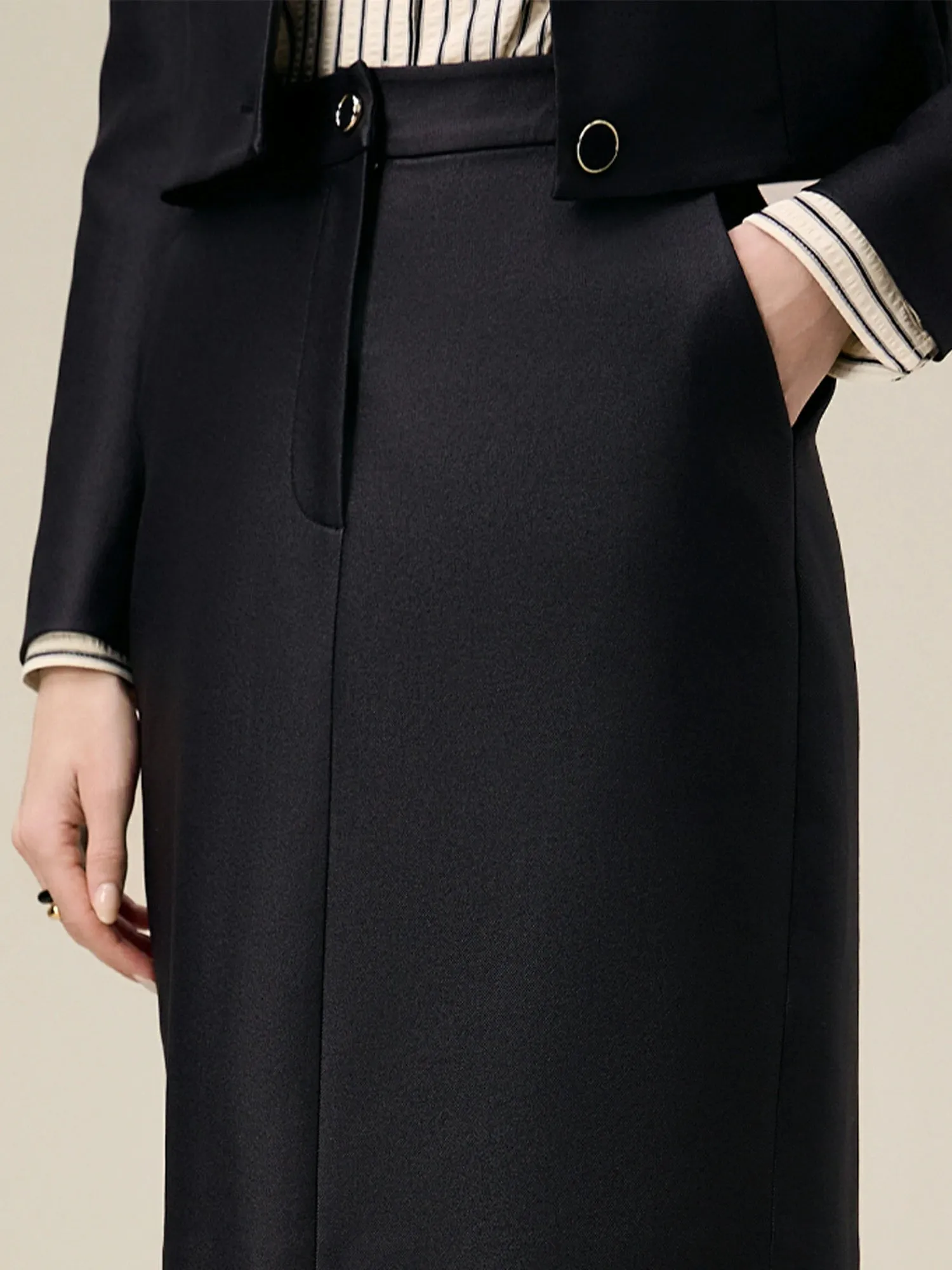 Amoretu Women's Elastic Waist Stretch Straight Skirt sold by Amoretu product image thumbnail 5