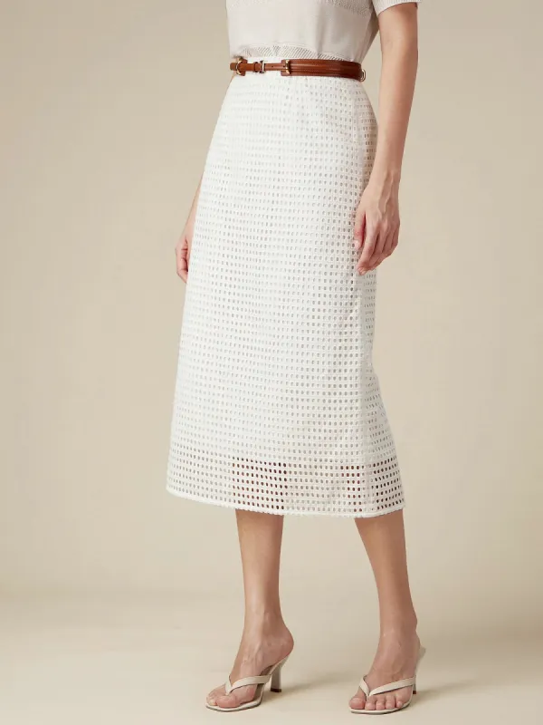 Amoretu 100% Cotton Hollow Out Knit Skirt sold by Amoretu