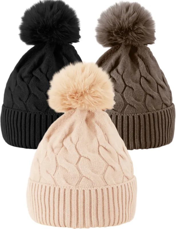 3PCS Knit Hats for Warm sold by Amoretu
