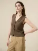 Amoretu Wool & Silk Sleeveless Sweater Vest sold by Amoretu