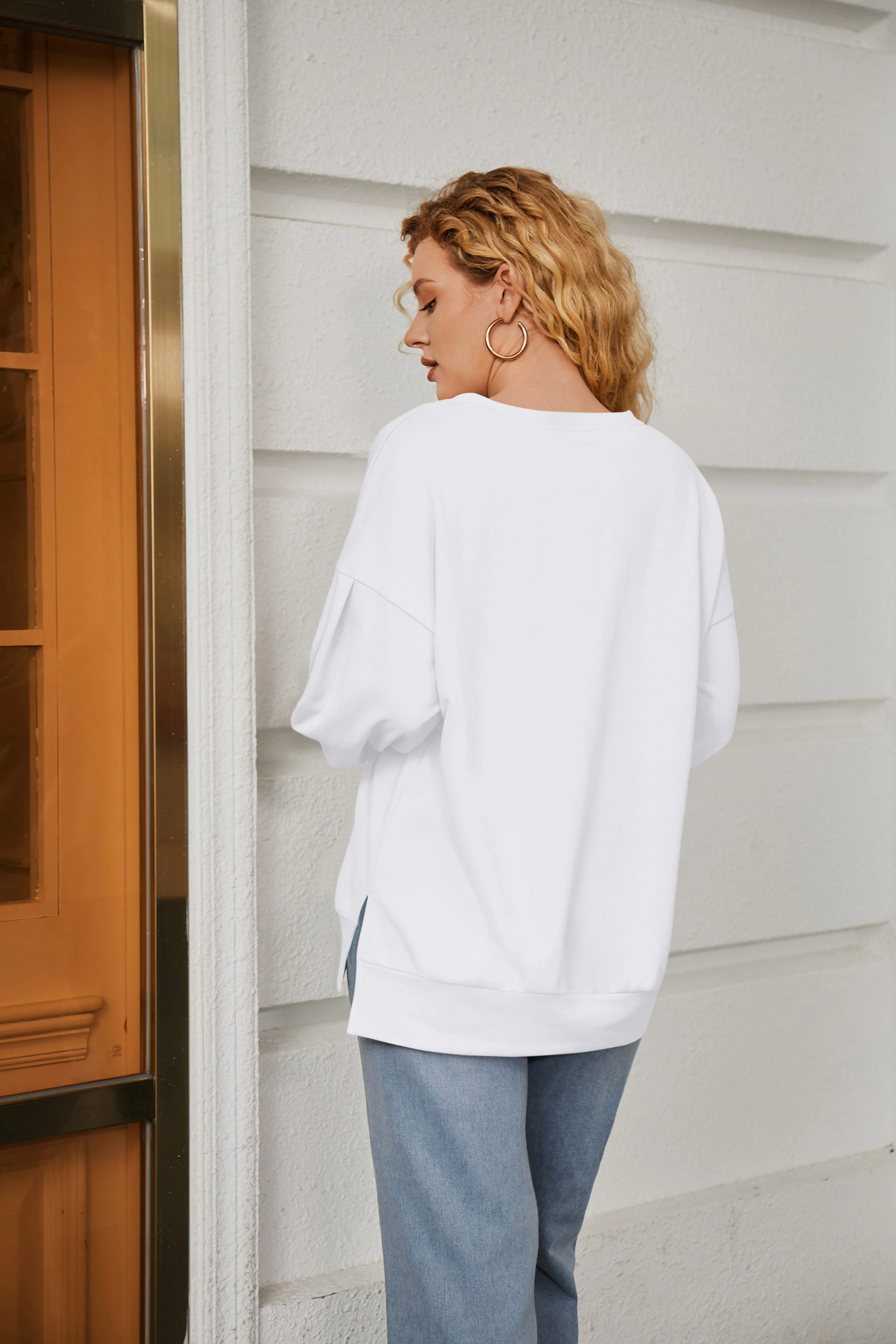 Casual Round Neck Sweatshirt sold by Amoretu product image thumbnail 2