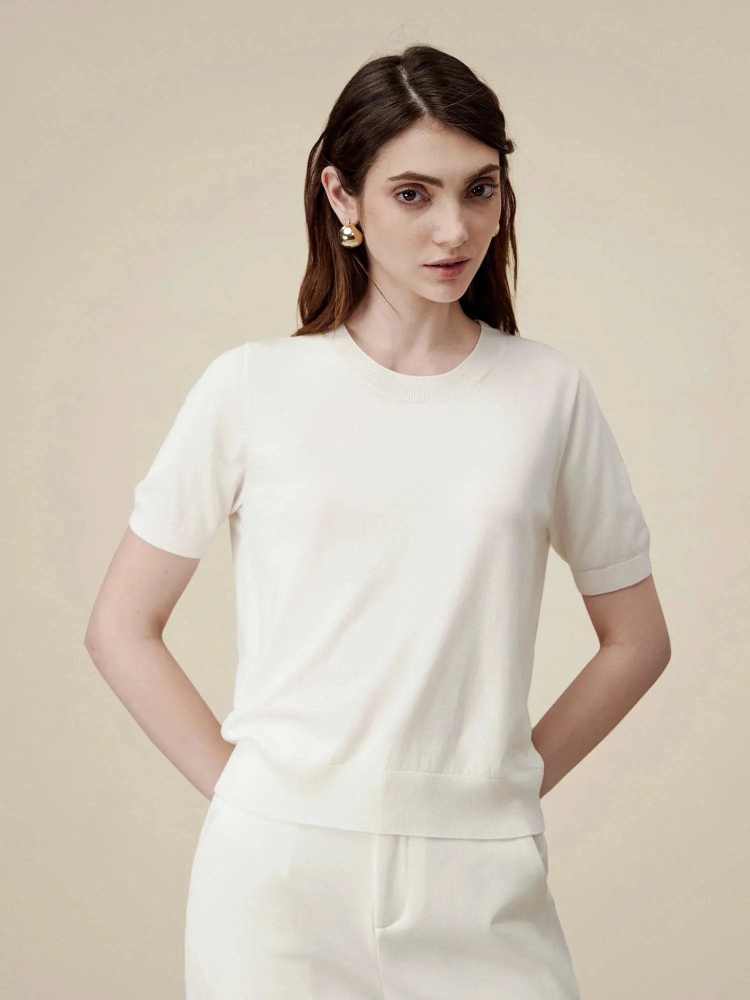 Amoretu Lyocell Lightweight Knit Top sold by Amoretu