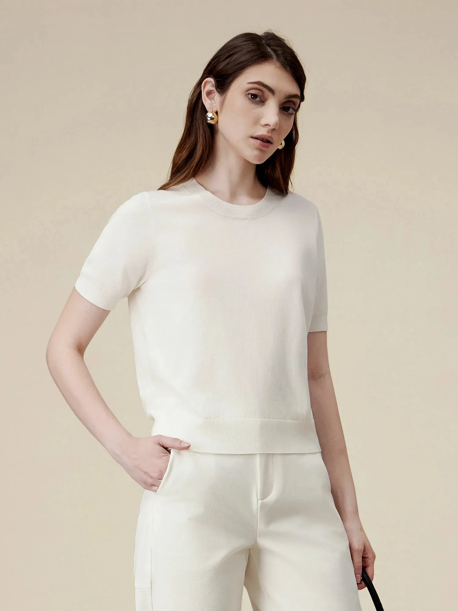 Amoretu Lyocell Lightweight Knit Top sold by Amoretu product image thumbnail 2