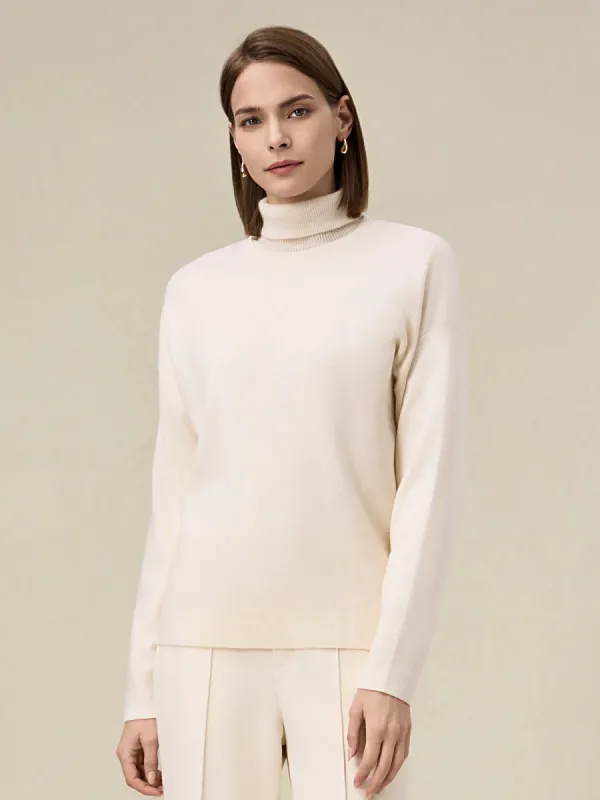 Amoretu Women's Wool Long Sleeve Basic Sweater sold by Amoretu