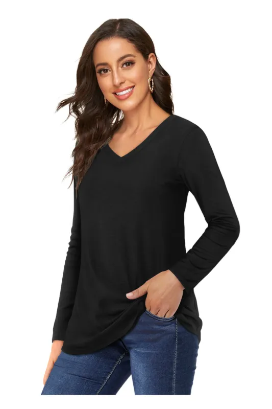 35% Cotton V neck T Shirt sold by Amoretu