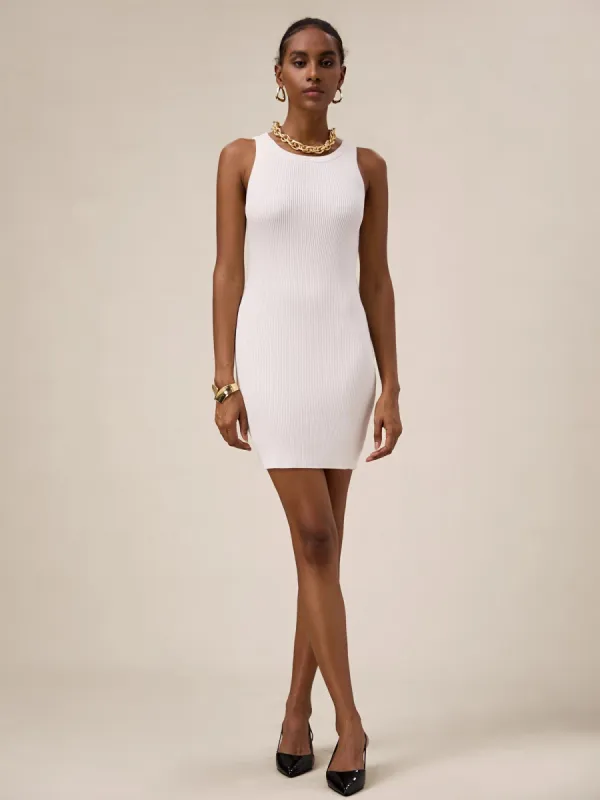 Amoretu Lyocell Sleeveless Slim-Fit Ribbed Dress sold by Amoretu