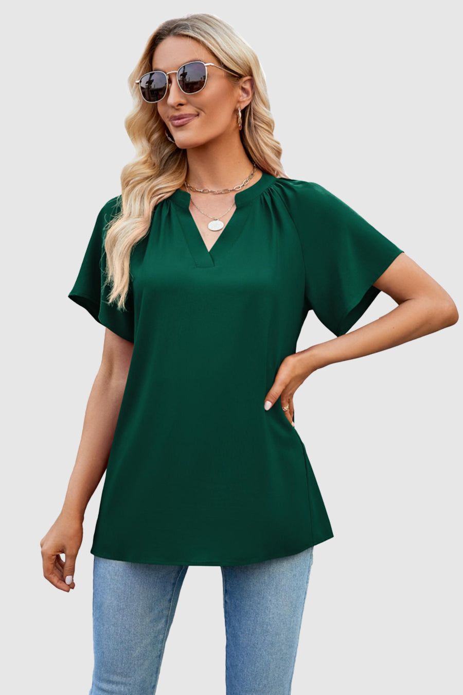 Elegant Chiffon Blouse sold by Amoretu