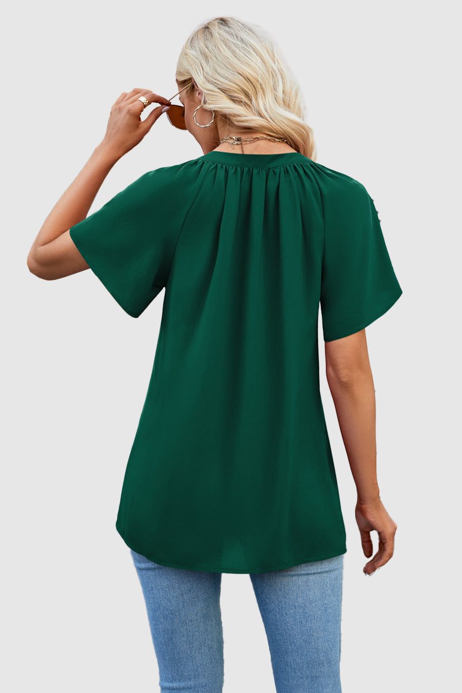 Elegant Chiffon Blouse sold by Amoretu product image thumbnail 3