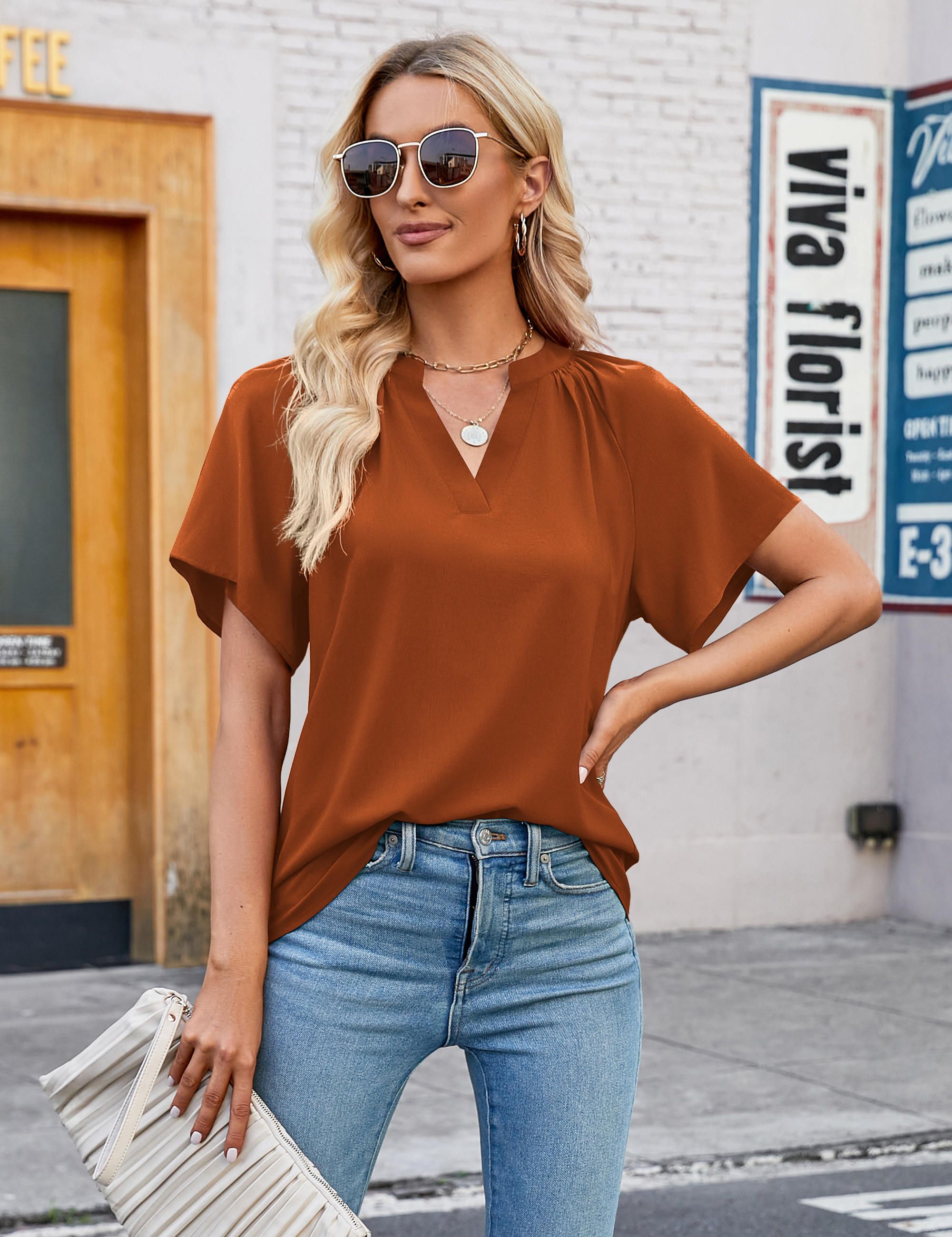 Elegant Chiffon Blouse sold by Amoretu product image thumbnail 5