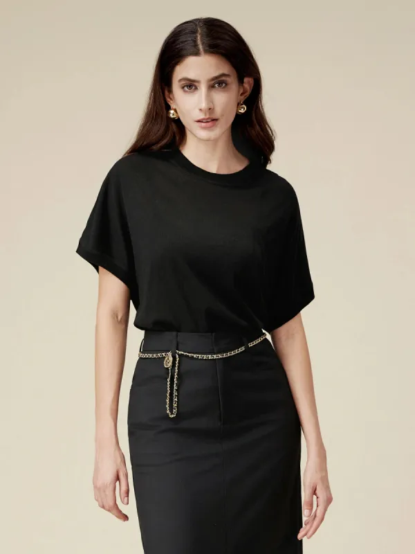 Amoretu Tencel Short-Sleeve Loose Shirt sold by Amoretu