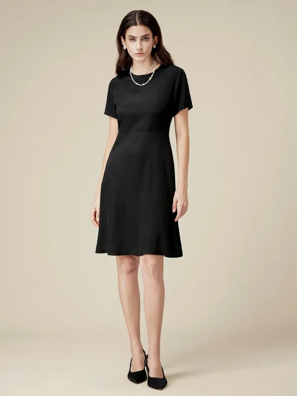 Amoretu 95% Mulberry Silk A Hem Dress sold by Amoretu