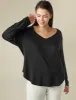 Plus Size Long Sleeve T Shirt sold by Amoretu