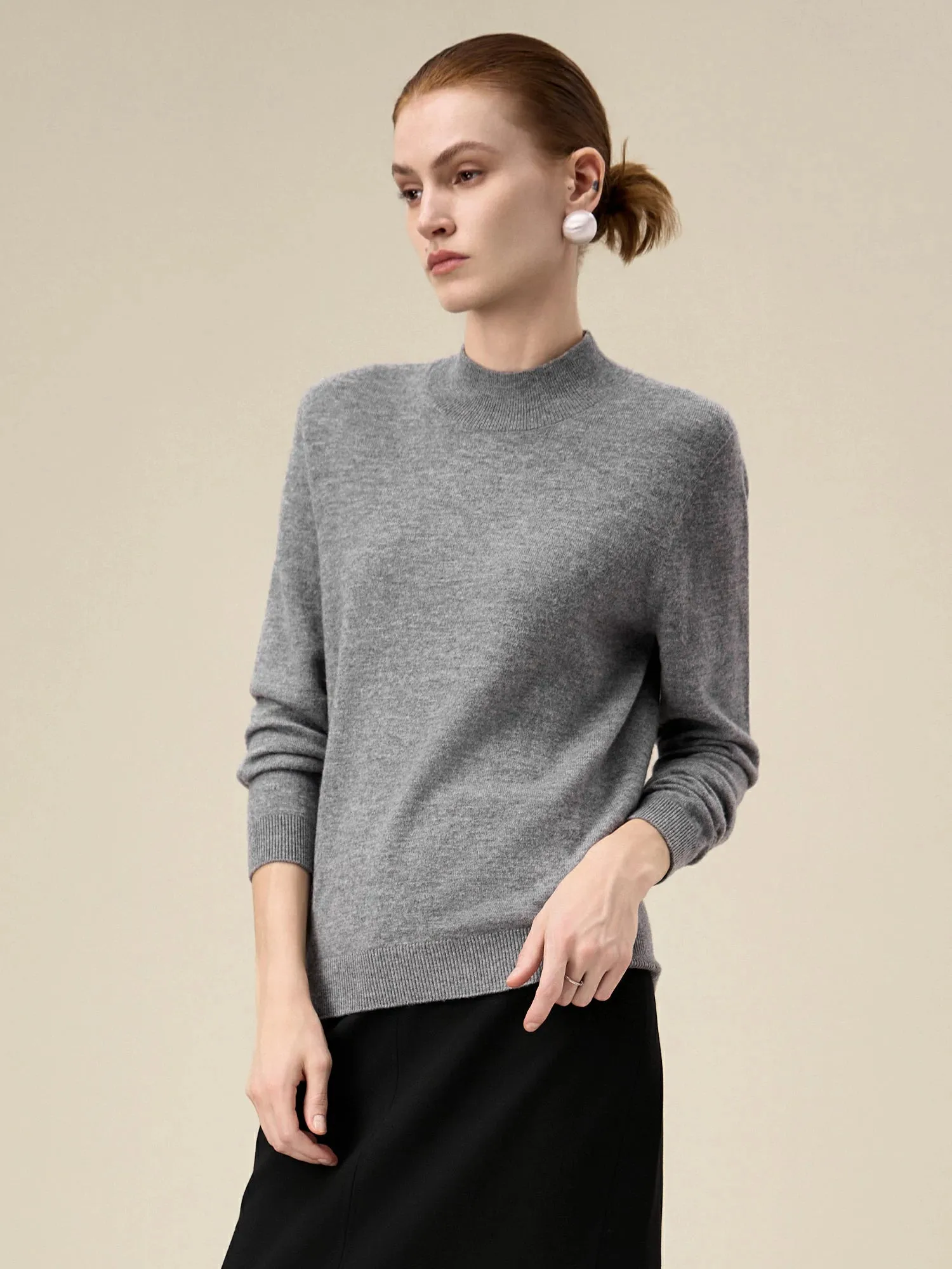 Amoretu Women's 100% Wool Half Turtleneck Knitted Sweater sold by Amoretu