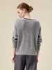 Amoretu Women's Wool Colorblocked Sequin Knitted Sweater sold by Amoretu