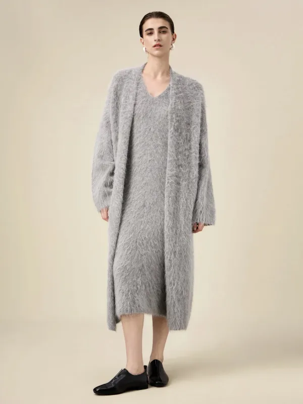 Amoretu Women's Alpaca Plush Long-Sleeve Knit Cardigan sold by Amoretu
