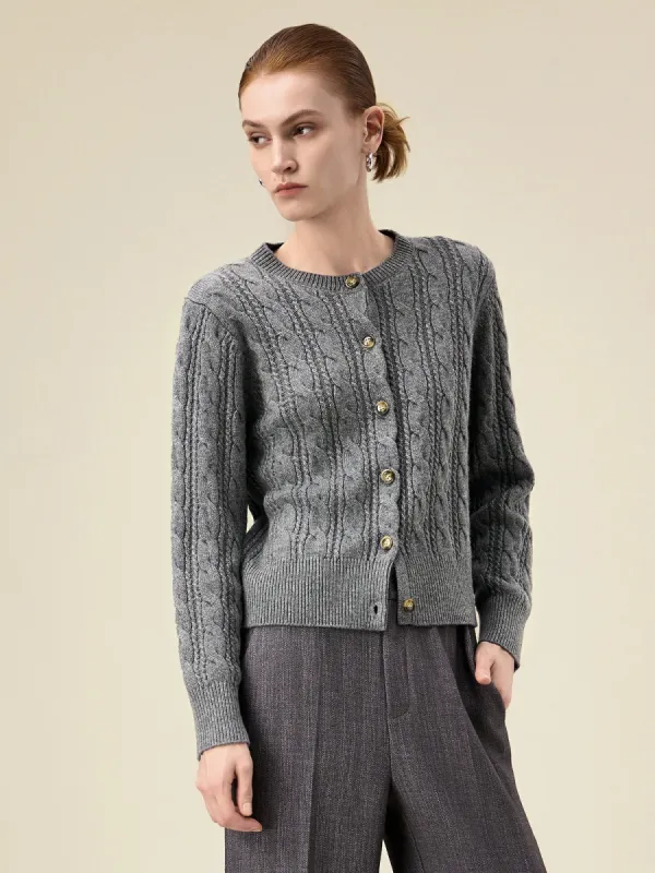 Amoretu Women's Wool Button Sweater Cardigan sold by Amoretu
