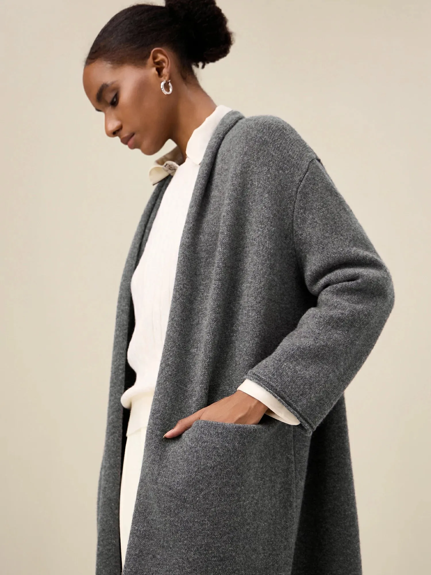 Amoretu Women's Wool Knit Cardigan sold by Amoretu product image thumbnail 5