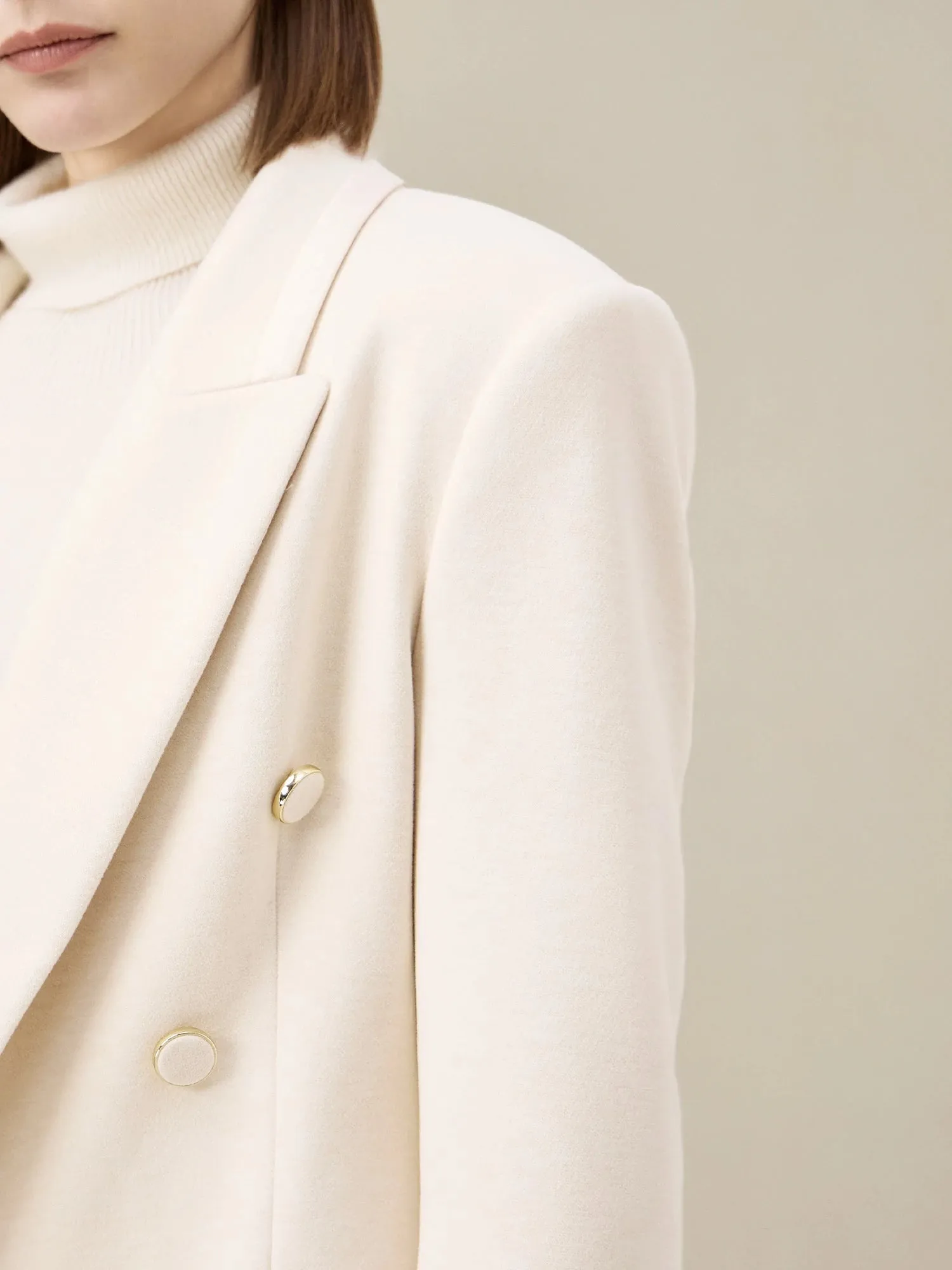 (FINAL SALE) Wool Peak Lapel Stretch Blazer sold by Amoretu product image thumbnail 5